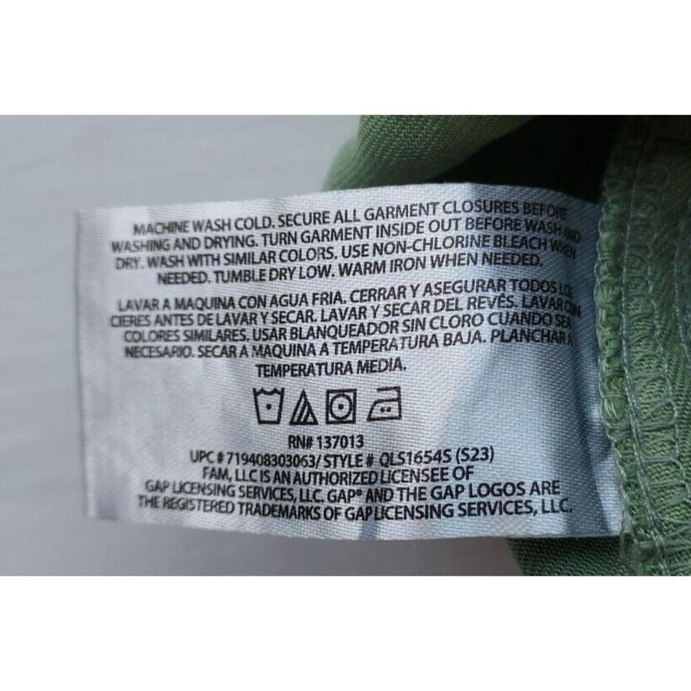 Gap‎ Women's XXL Lyocell Drawstring Pull-On Tencel Cuffed Hem Short Green NWT - Picture 6 of 6